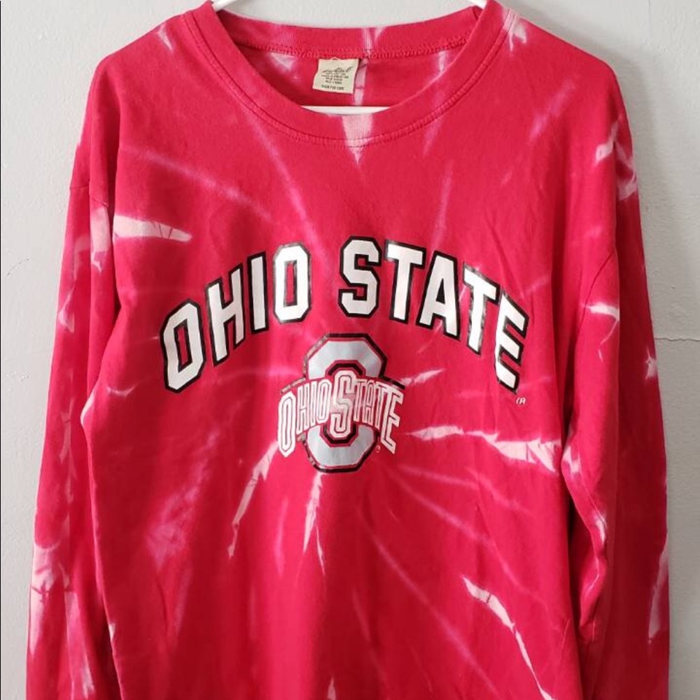 Hand bleached OSU shirt